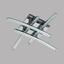 LED-Deckenleuchte Pertini - Chromfarben/Transparent, MODERN, Kunststoff/Metall (45/45/12,5cm) LED-Deckenleuchte Pertini - Chromfarben/Transparent, MODERN, Kunststoff/Metall (45/45/12,5cm)