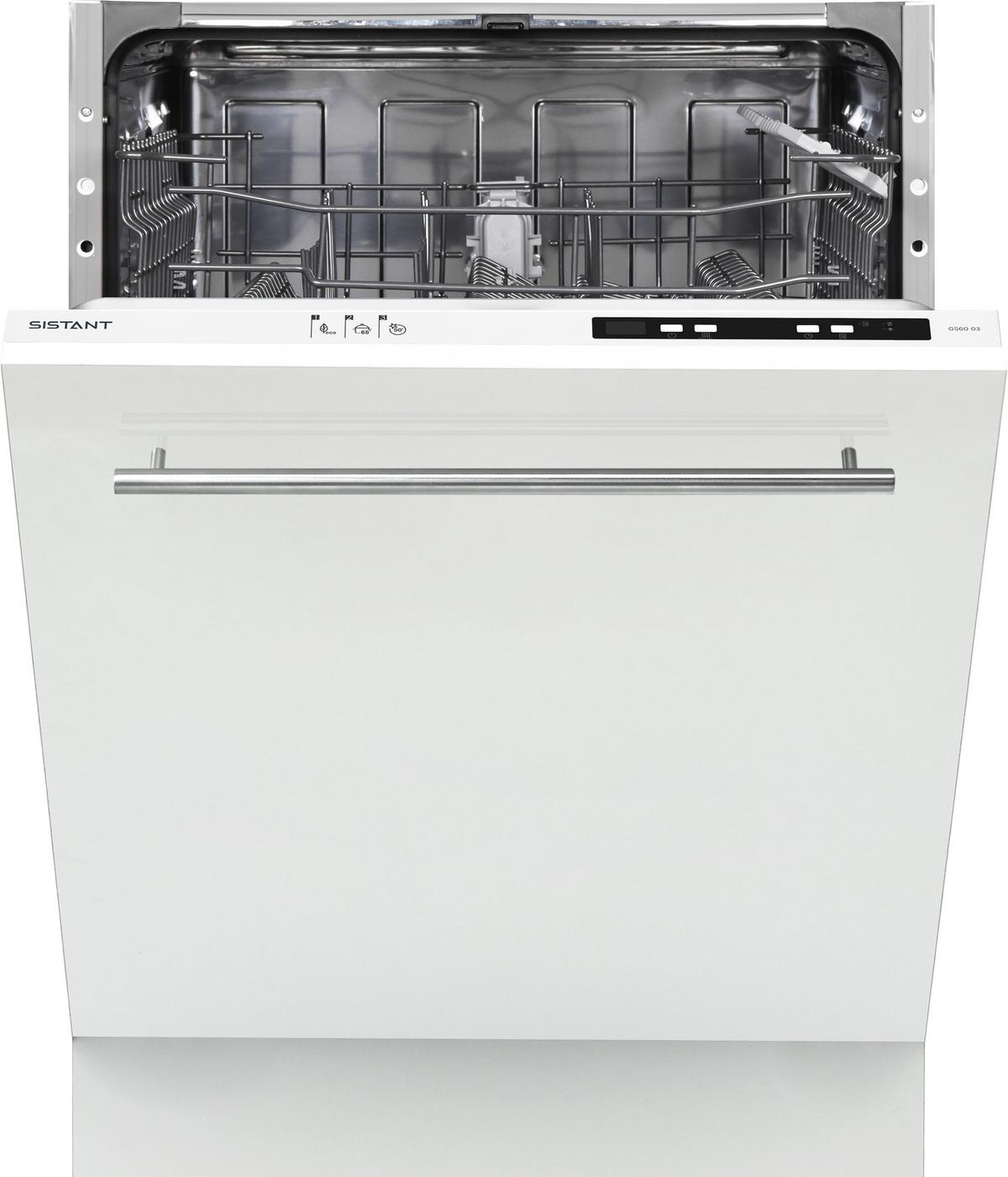 Einbau-geschirrspüler Gs6003 B: 59,8 Cm Vollintegriert - Weiß, Natur, Metall (59,8/82-87/55cm) - Sistant