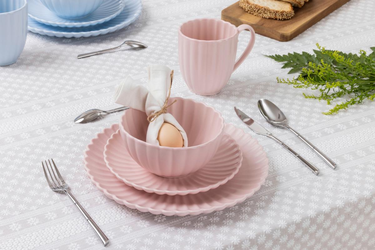 Besteckset Sybille - Edelstahlfarben, Design, Metall - Luca Bessoni