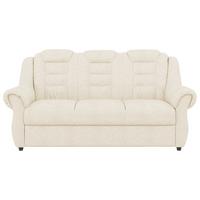 3-Sitzer-Sofa Boston Creme Chenille - Creme/Schwarz, KONVENTIONELL, Textil (196/102/101cm) - Livetastic