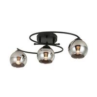 Stropní svítidlo MIOM - černá/barvy chromu, Moderní, kov/sklo (64/32/15cm) - Modern Living