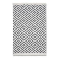 RUČNE TKANÝ KOBEREC Inaya 2, 120/170cm - biela/antracitová, Modern, textil (120/170cm) - Mömax