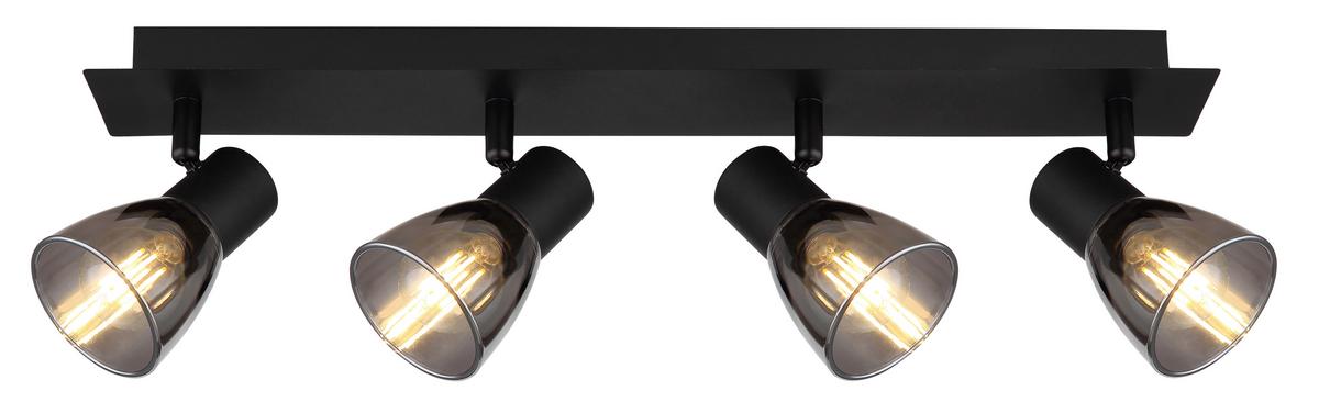 Strahler 54307-4 - Schwarz, Design, Glas/Metall (50/7/15,5cm) - Globo