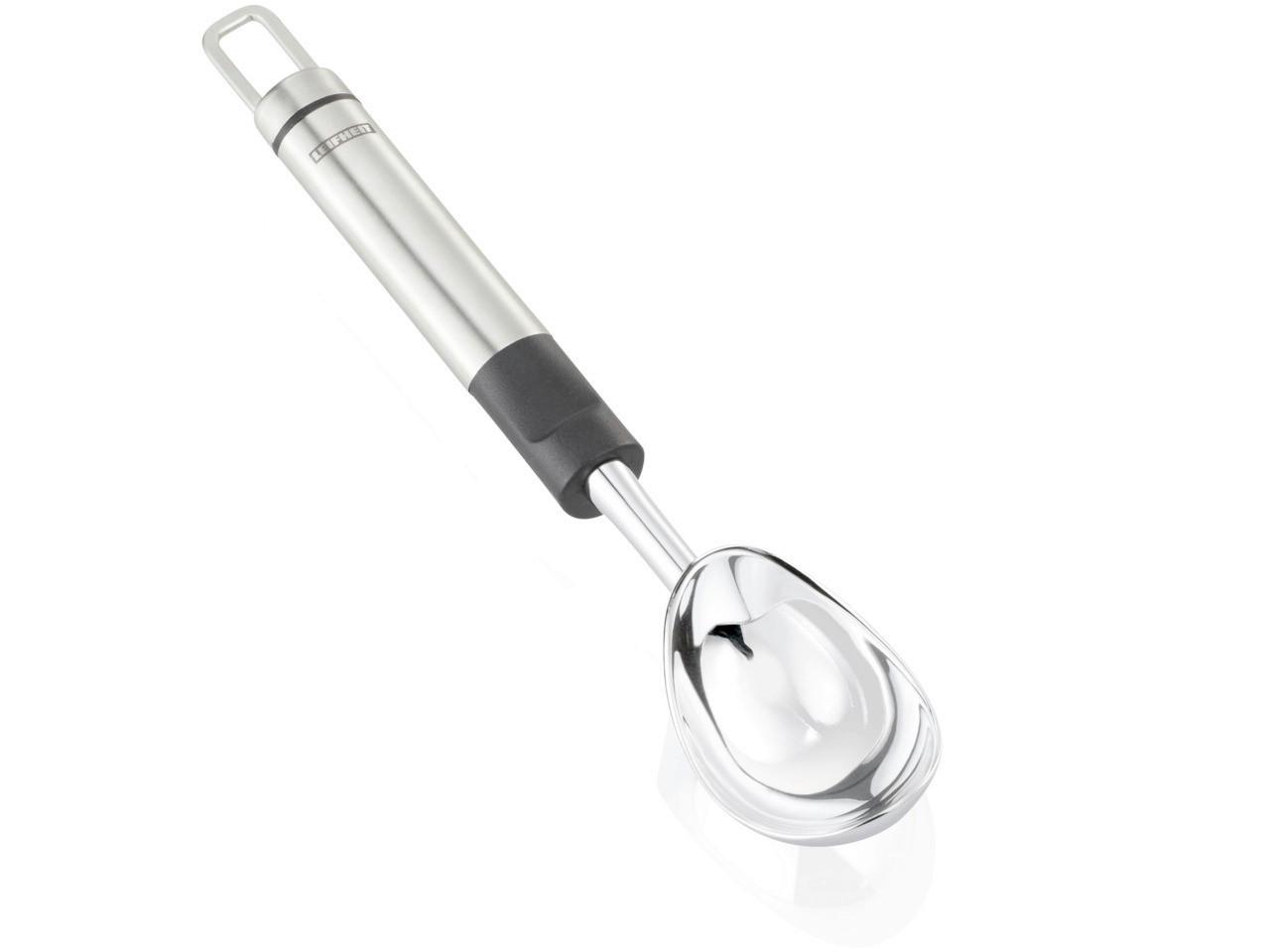 Eisportionierer Candida - Edelstahlfarben/Schwarz, KONVENTIONELL, Kunststoff/Metall (22/4,1/3,3cm) - Leifheit