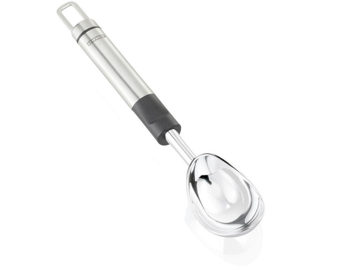 Eisportionierer Candida - Edelstahlfarben/Schwarz, KONVENTIONELL, Kunststoff/Metall (22/4,1/3,3cm) - Leifheit