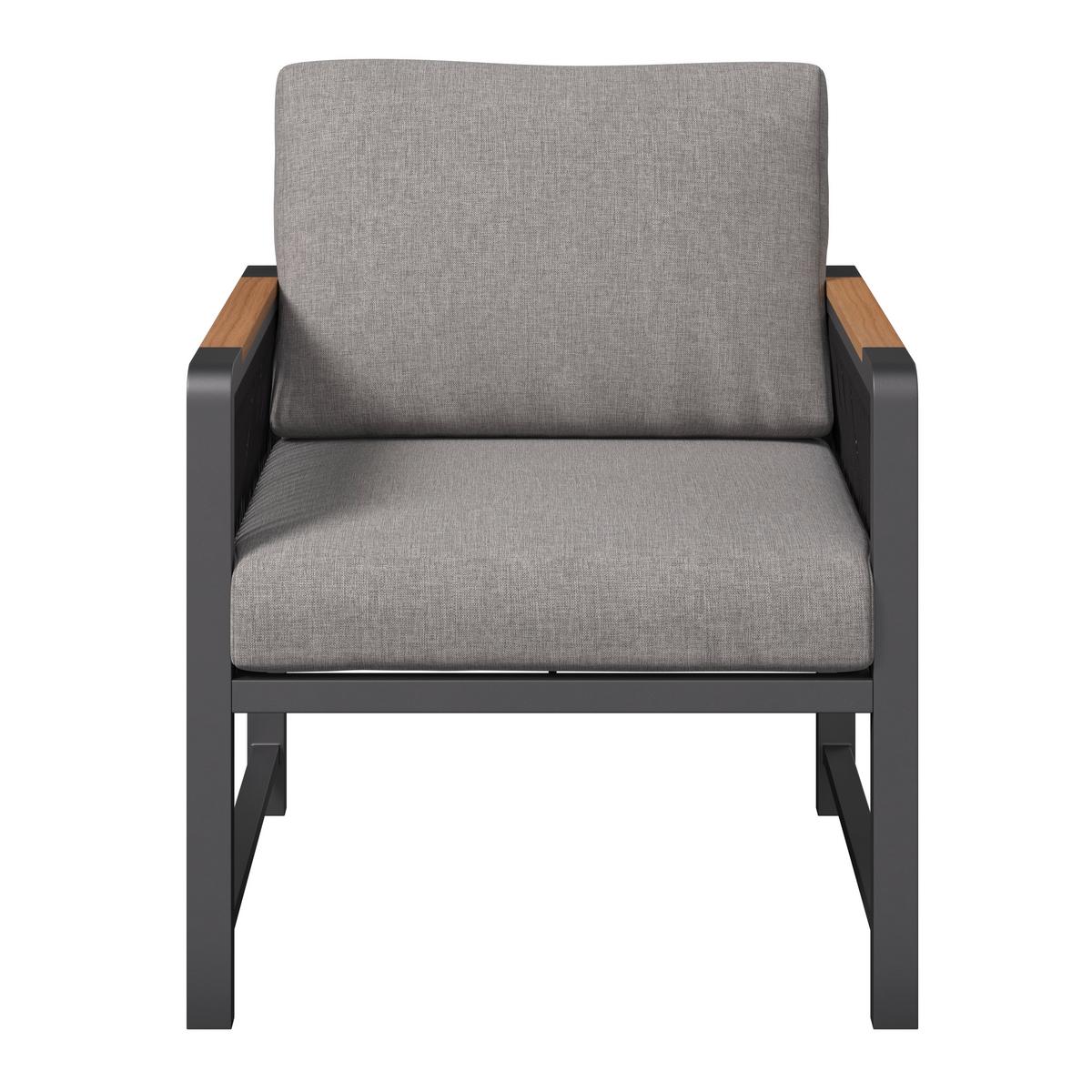 TERASOVÁ SEDACÍ SOUPRAVA WASHINGTON - šedá/přírodní barvy, Moderní, kov/textil (192/73/192cm) - Mömax