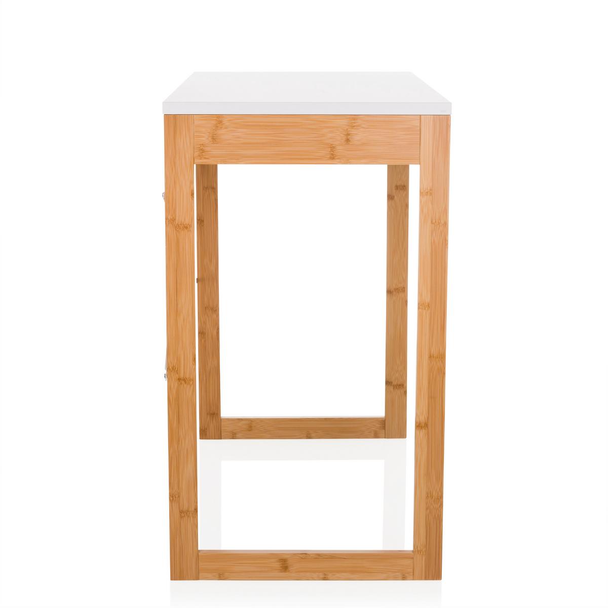 Schreibtisch Weiß B: 80 cm - Weiß, MODERN, Holz/Holzwerkstoff (80/75/42cm) - MID.YOU