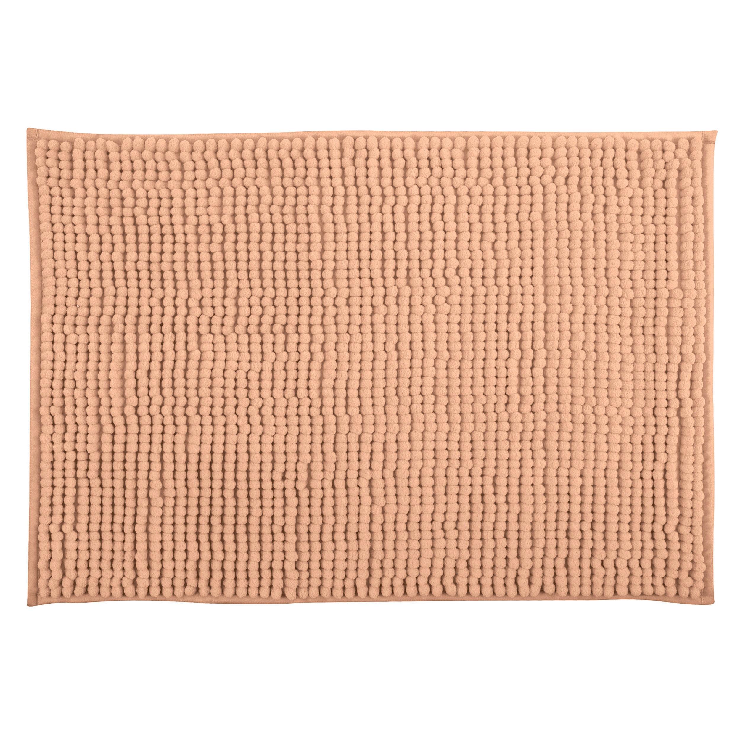 BADEMATTE CHENILLE PFIRSICH - Aprikose, Basics, Textil (50/80cm) - MSV
