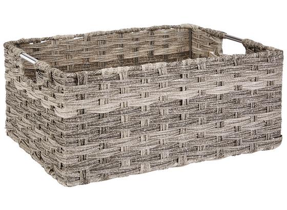 Regalkorb Jandra - Grau, ROMANTIK / LANDHAUS, Kunststoff/Metall (40/18/30cm) - James Wood Regalkorb Jandra - Grau, ROMANTIK / LANDHAUS, Kunststoff/Metall (40/18/30cm) - James Wood