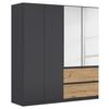 Drehtürenschrank Costa Eiche Artisan Dekor - Eiche Artisan/Grau, MODERN, Holzwerkstoff (181/197/54cm) - Rauch Möbel