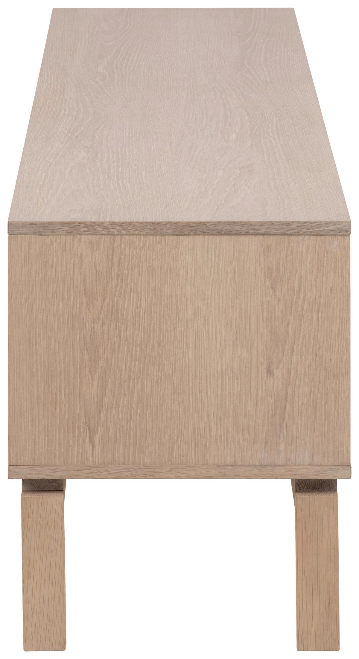 Nízka komoda LINLEY dyha - biela/farba duba, Design, drevo/kompozitné drevo (160/50/40cm) - Livetastic