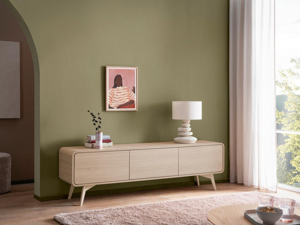 Lowboard Torsby Eichefarben B: 180 Cm - Eichefarben, Design, Holzwerkstoff (180/53/39cm) - Livetastic