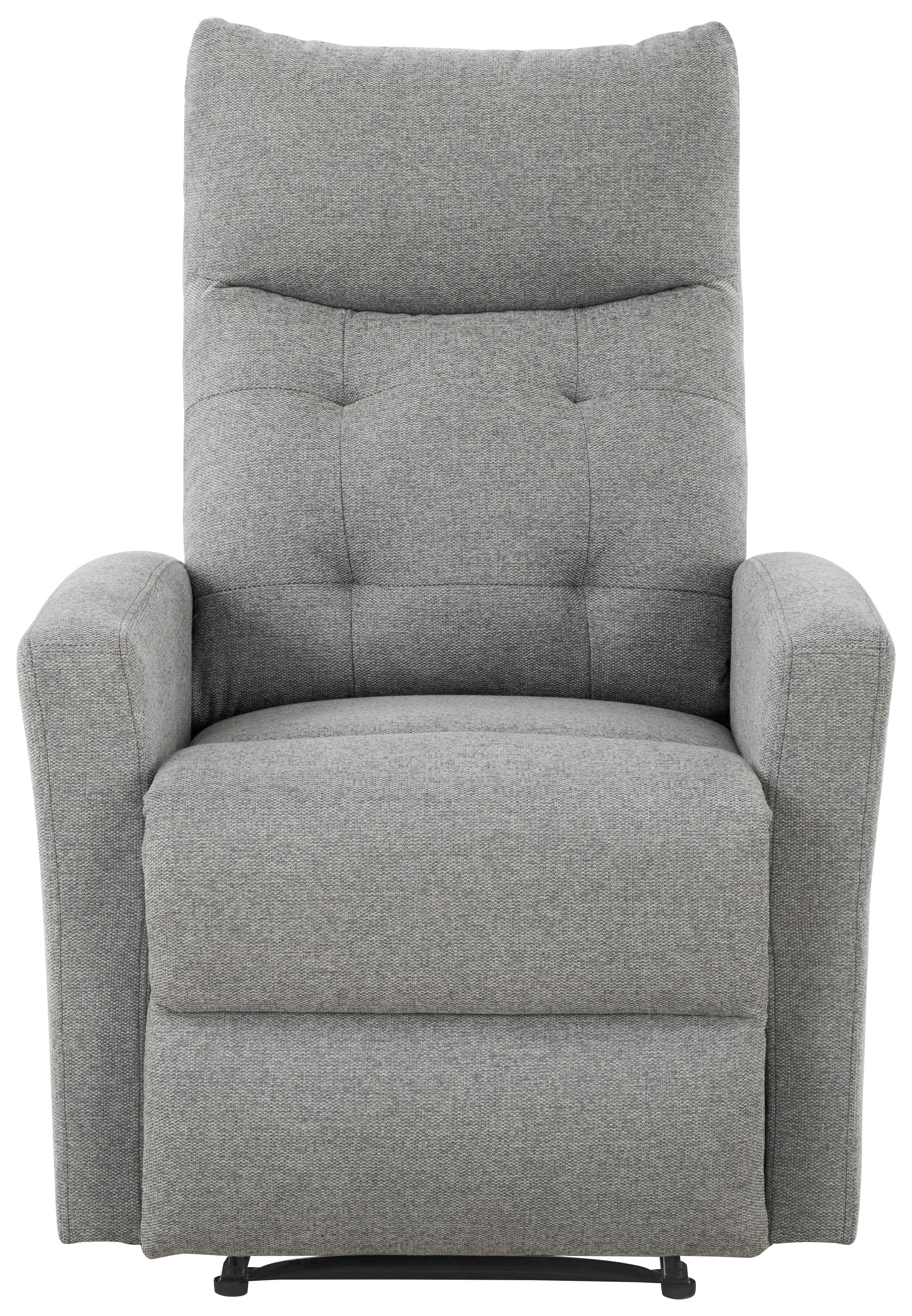 Sitzgarnitur Nuvia 3-Teilig Grau - Schwarz/Grau, Design, Textil - Livetastic