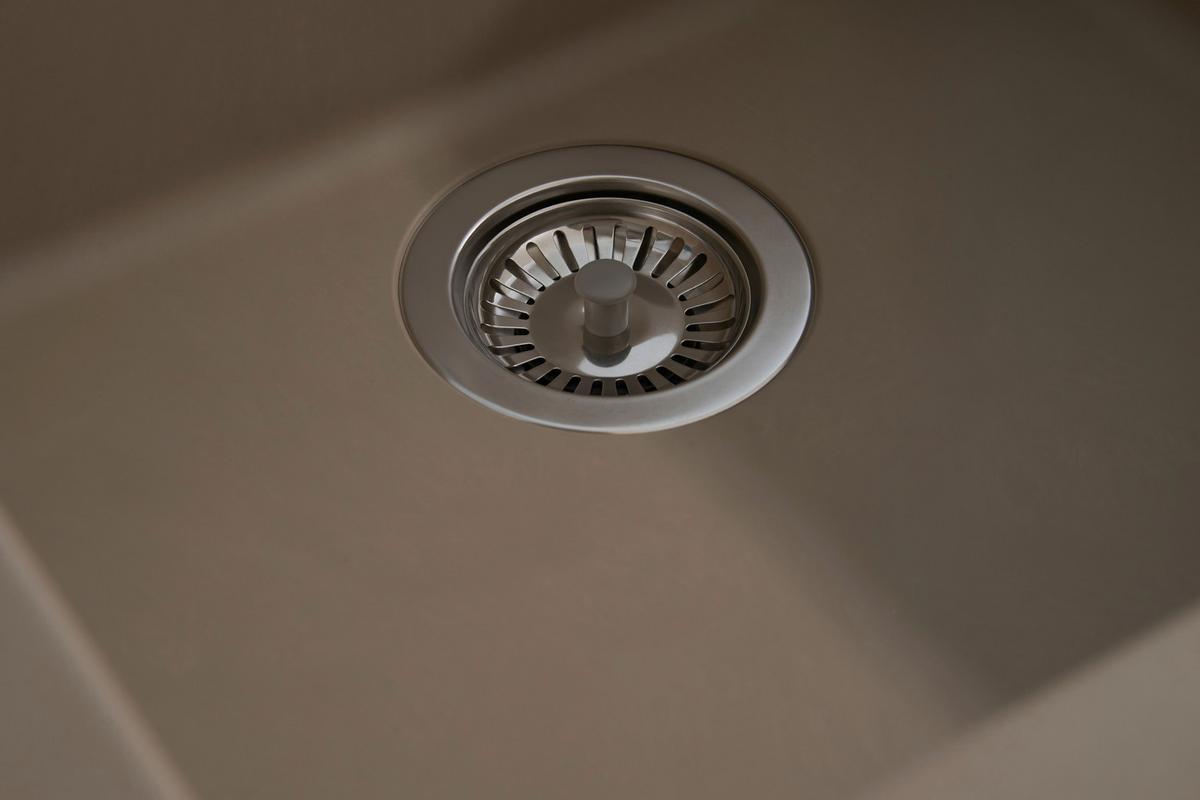 Spüle Respekta Ohio Kunststein Bxt: 50x44 cm - Beige, Trend, Glas/Kunststoff (50/19/44cm) - Respekta