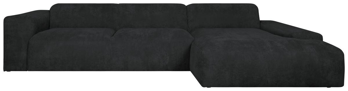Ecksofa Hannah Schwarz 343x170 Cm - Schwarz, Design, Textil (343/170cm) - MID.YOU