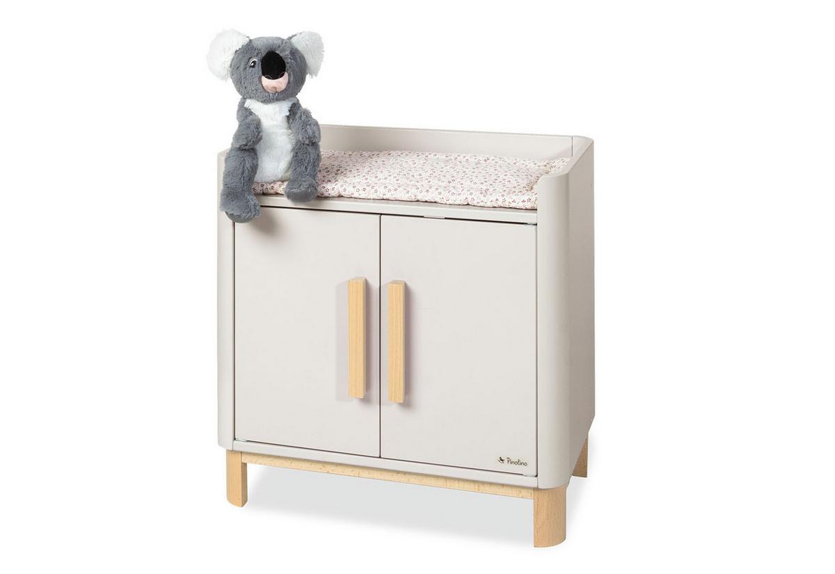 Puppenwickelkommode Buche LxBxH: 47x31x47 cm - Beige/Naturfarben, Basics, Holz (47/31/47cm) - Pinolino