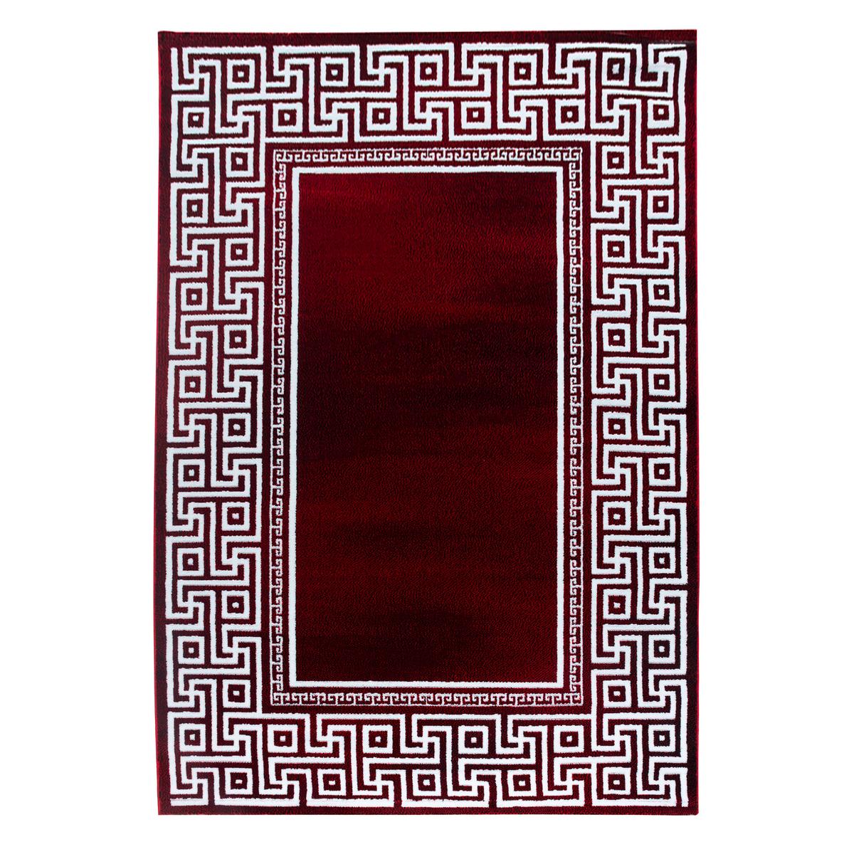Flachwebteppich Parma - Rot, Design, Textil (140/200cm) - Novel