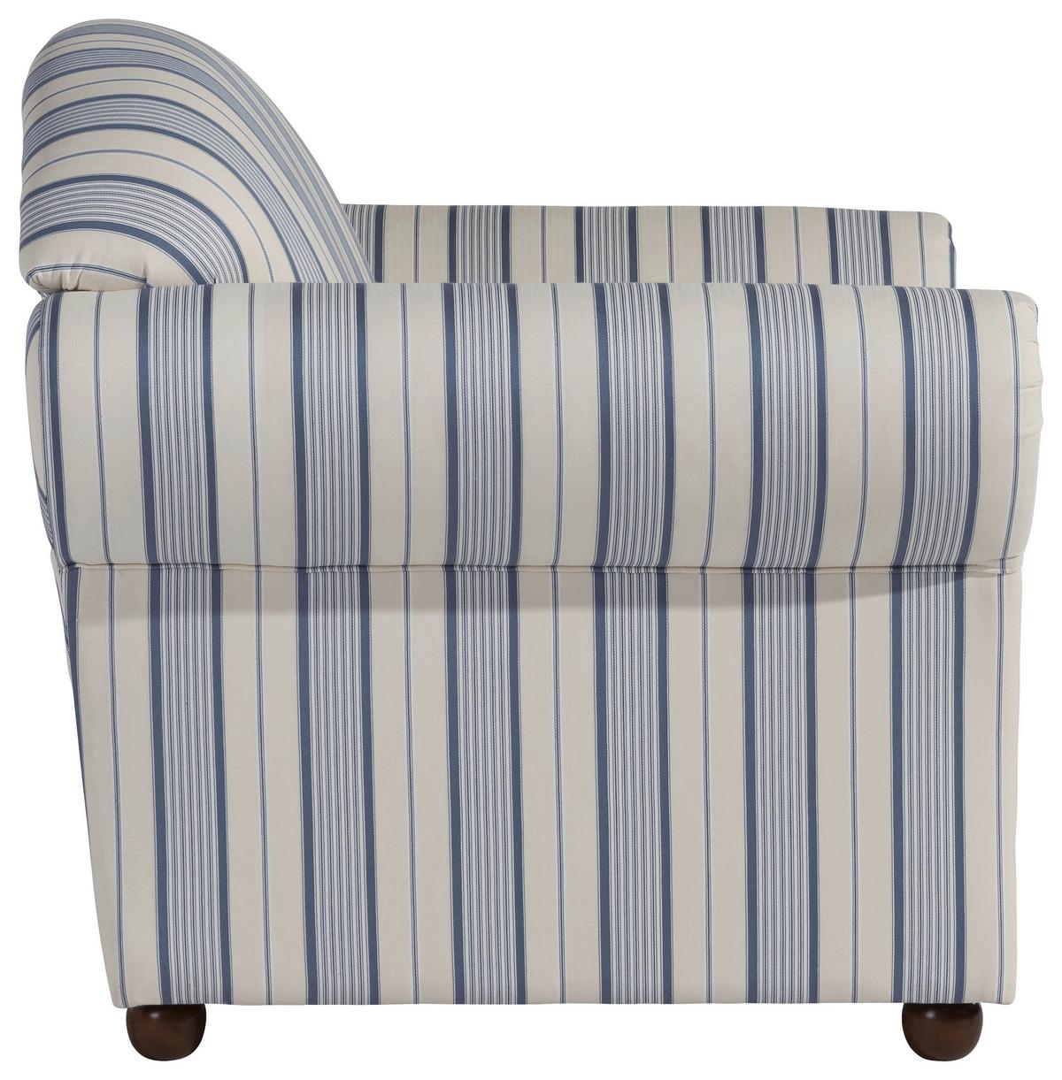 Polstersessel Mit Armlehnen Corona Blau/beige - Blau/Beige, Design, Textil (96/85/81cm) - Max Winzer
