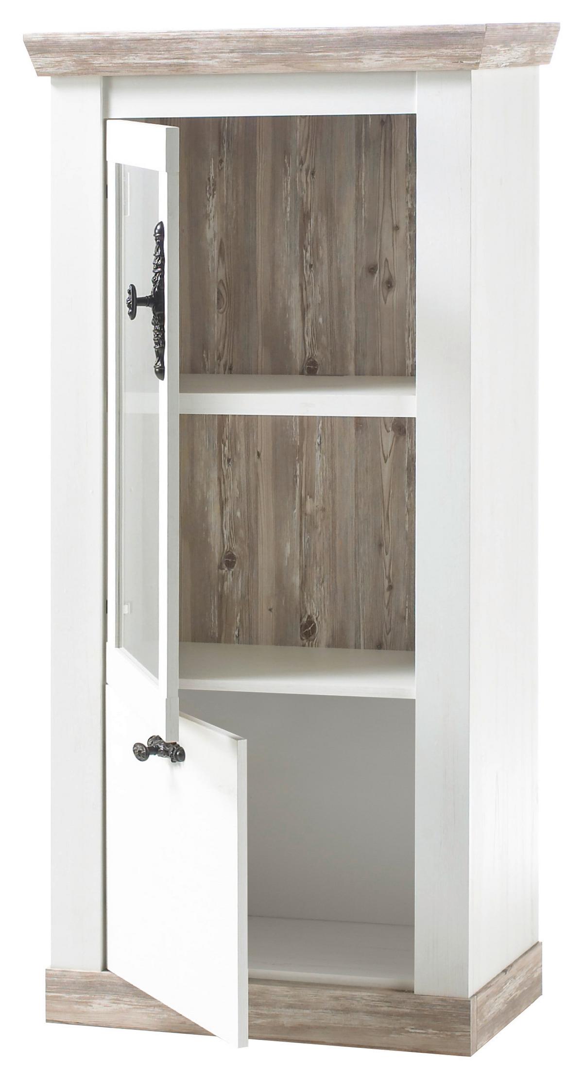 Vitrine Florenz Pinienfarben B: 71cm - Pinienfarben, Design, Holzwerkstoff (71/146/37cm) - MID.YOU