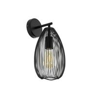 Wandleuchte 49148_ 'clevedon' - Schwarz, Design, Metall (17/110cm) - Eglo