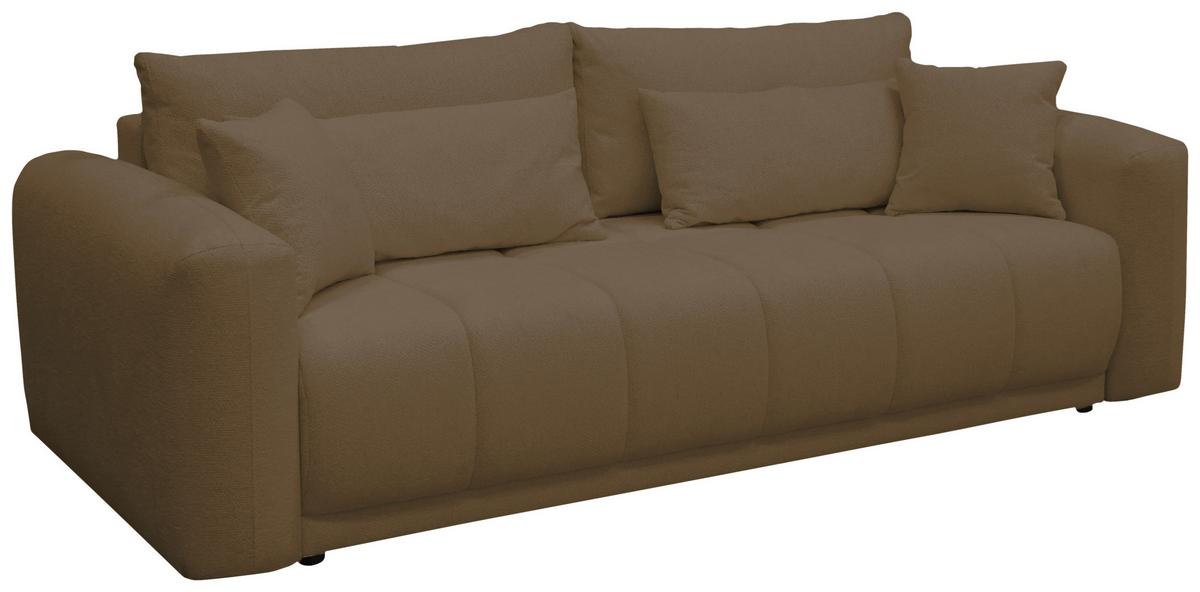 Schlafsofa Supra, Braun B: 245 Cm - Schwarz/Braun, Design, Holz/Textil (245/90/117cm) - MID.YOU