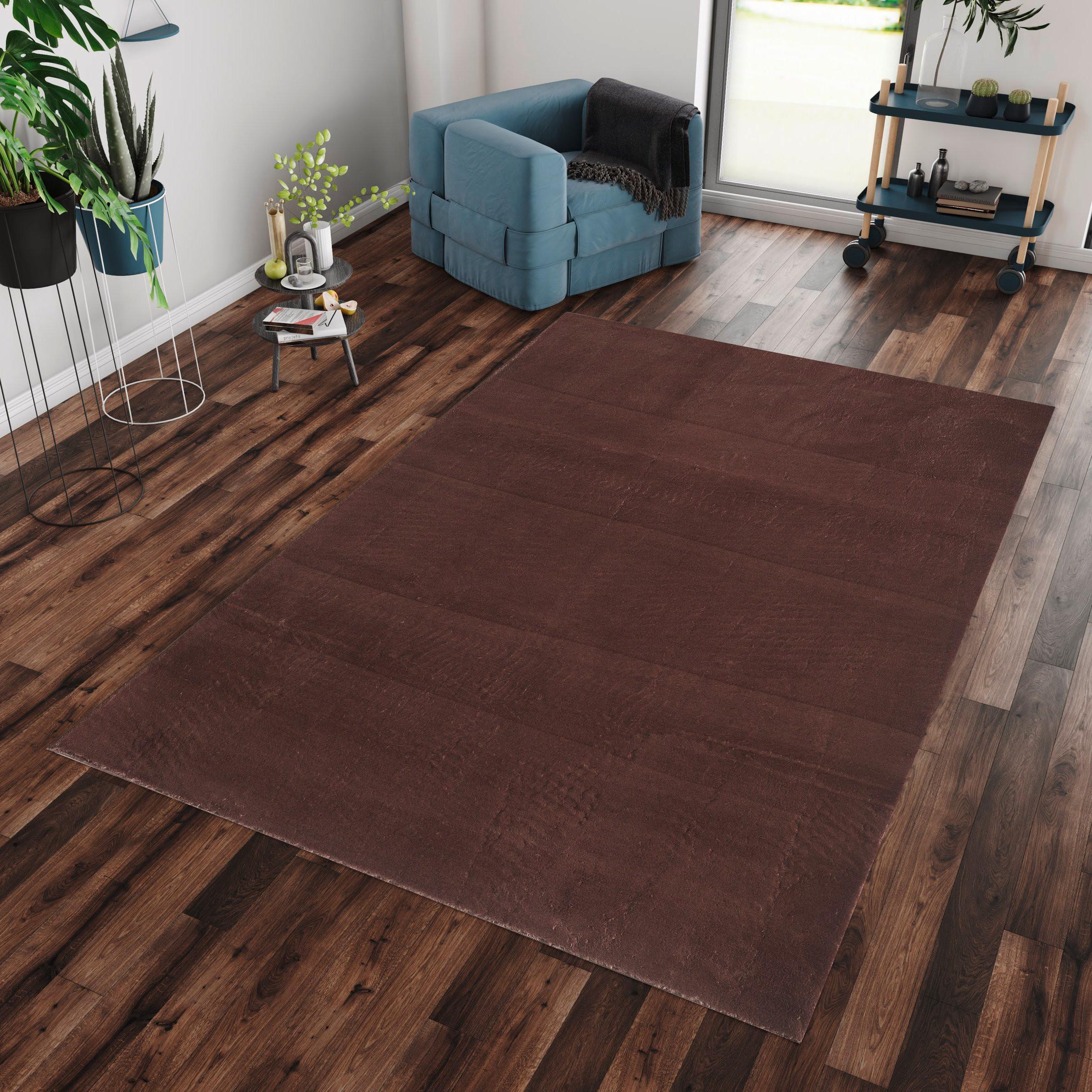 Hochflorteppich Catwalk - Braun, Basics, Textil (120/160cm) - Novel