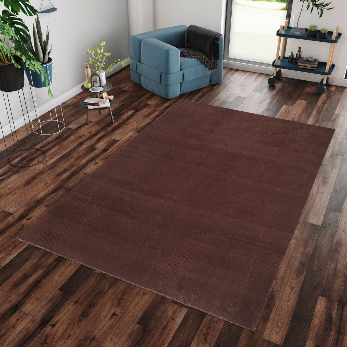Hochflorteppich Catwalk - Braun, Basics, Textil (120/160cm) - Novel