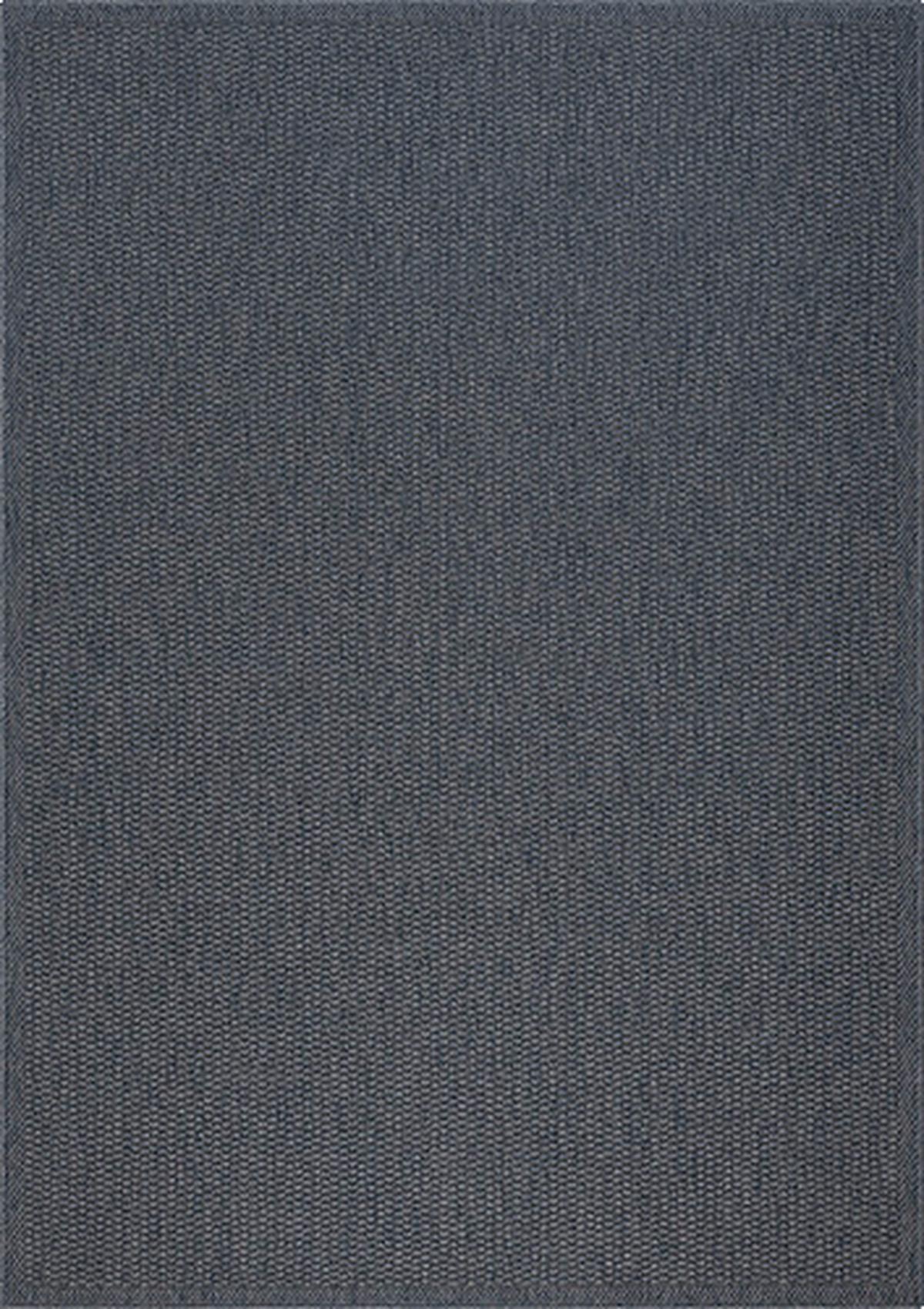 Flachwebteppich Anthrazit/ Blau Cameron 200x290 cm - Blau/Anthrazit, MODERN, Textil (200/290cm) - Luca Bessoni