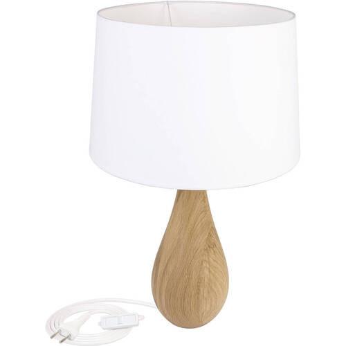 Tischleuchte 4112245 Vase - Eiche - Eichefarben, Natur, Holz (40/64cm)