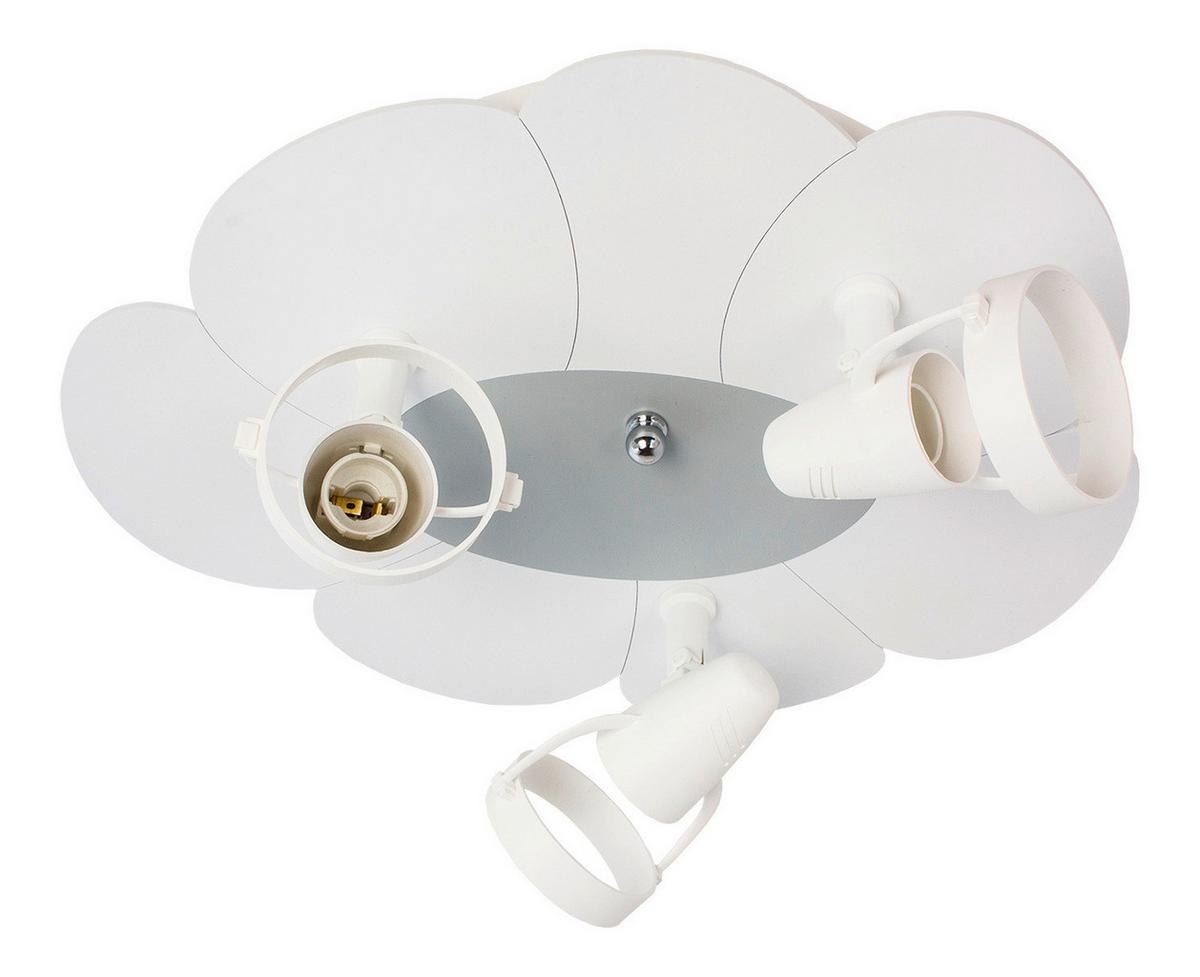 Kinderdeckenleuchte 5244412 Blume - Grau, Basics, Holzwerkstoff/Kunststoff (39/33/16cm)