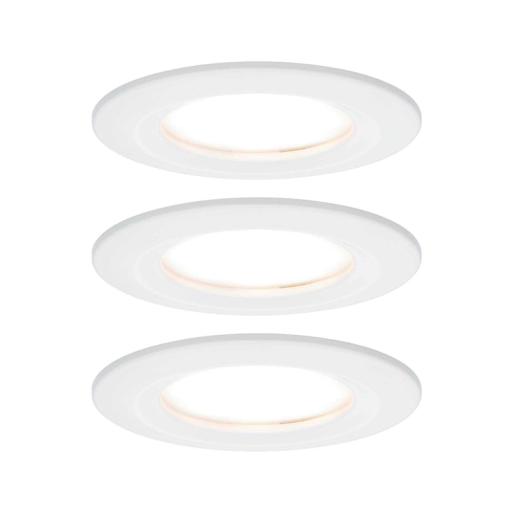 Deckenleuchte 3er-Set Ø 8,4 cm, dimmbar, rund - Basics (8,4/8,4/3,0cm) - Paulmann