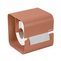 DRŽÁK NA TOALETNÍ PAPÍR TURBO-LOC LIZAN - hnědá, Moderní, kov (14/14,5/13,7cm) - Mömax