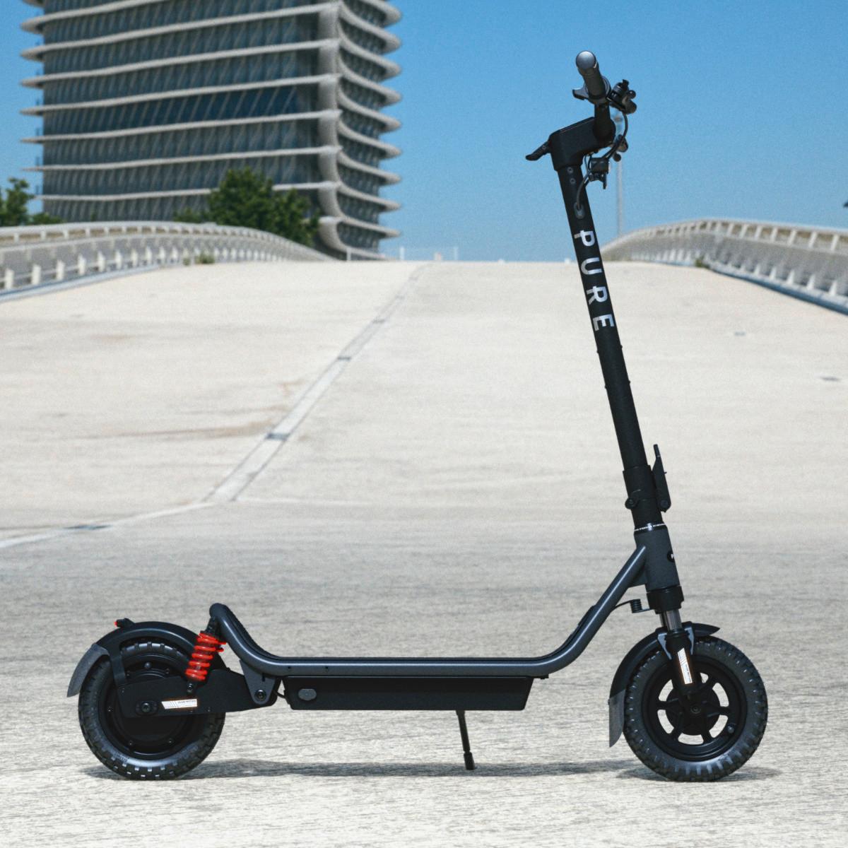 Elektroscooter, CS-PURE-AIR6-U MS-MG, - Schwarz, Basics, Metall (69/120/123cm)