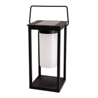 Solarleuchte Led-sockelleuchte Aluminium Kunststoff - Schwarz, Basics, Kunststoff/Metall (14.5/32.5/14.5cm) - Näve