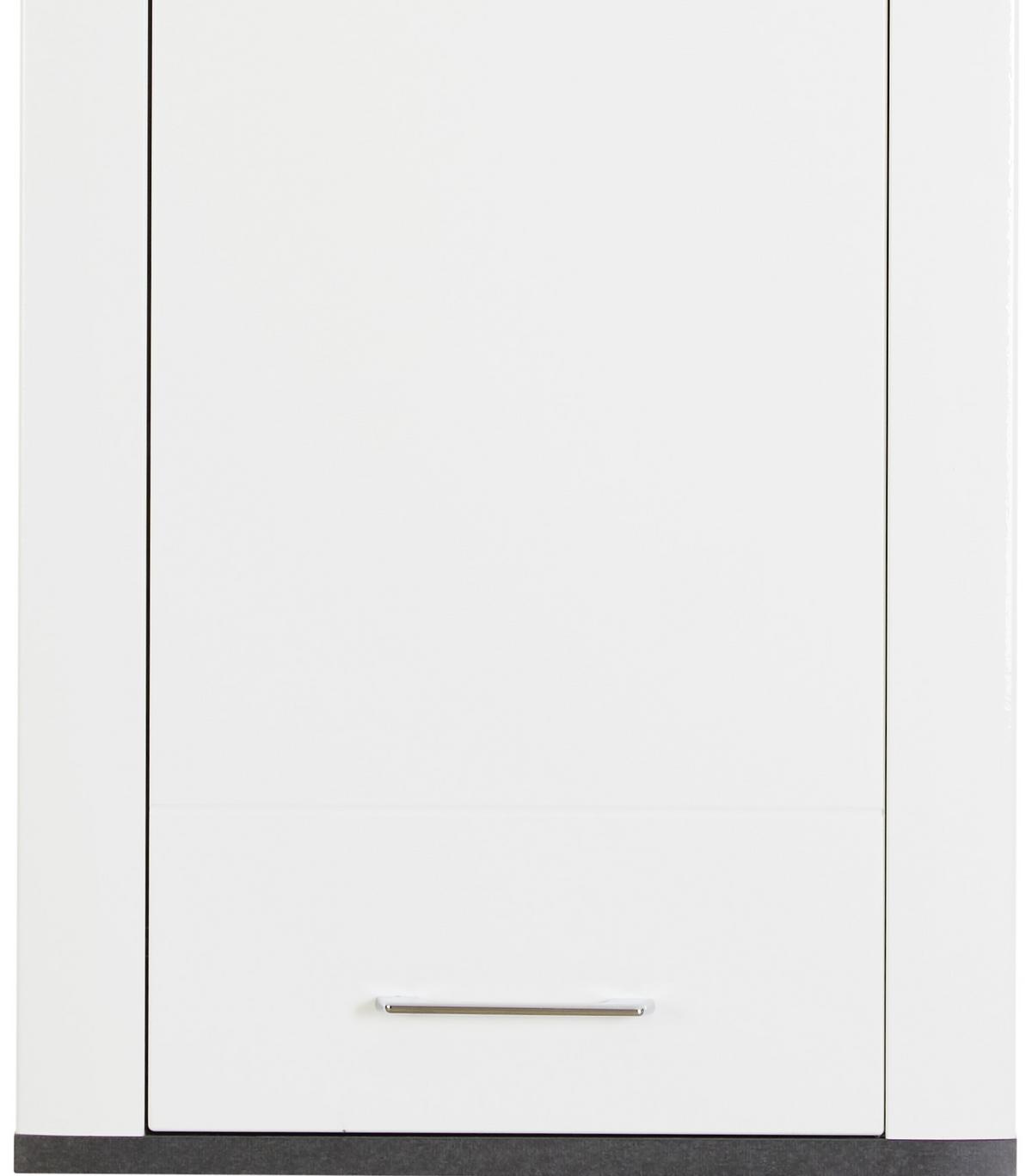 Függesztett Elem Alassio - grafitszürke/fehér, Modern, faalapú anyag (54,7/118,5/34cm) - Luca Bessoni