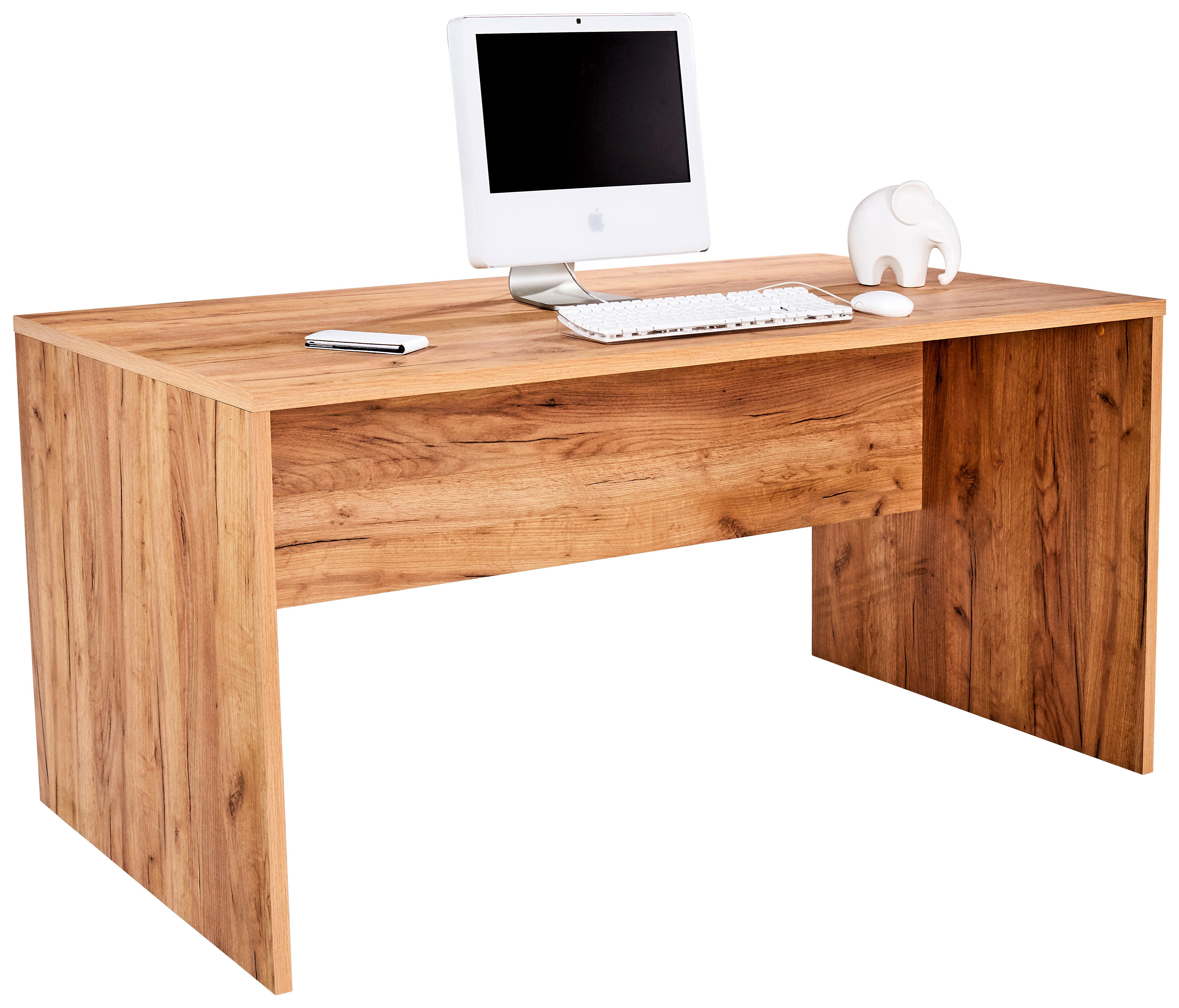 Psací Stůl Profi - barvy dubu, Moderní, kompozitní dřevo (160/76/80cm) - Ondega