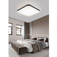 LED-Deckenleuchte Isa - Schwarz/Weiß, MODERN, Kunststoff/Metall (27/27/5cm) - Luca Bessoni