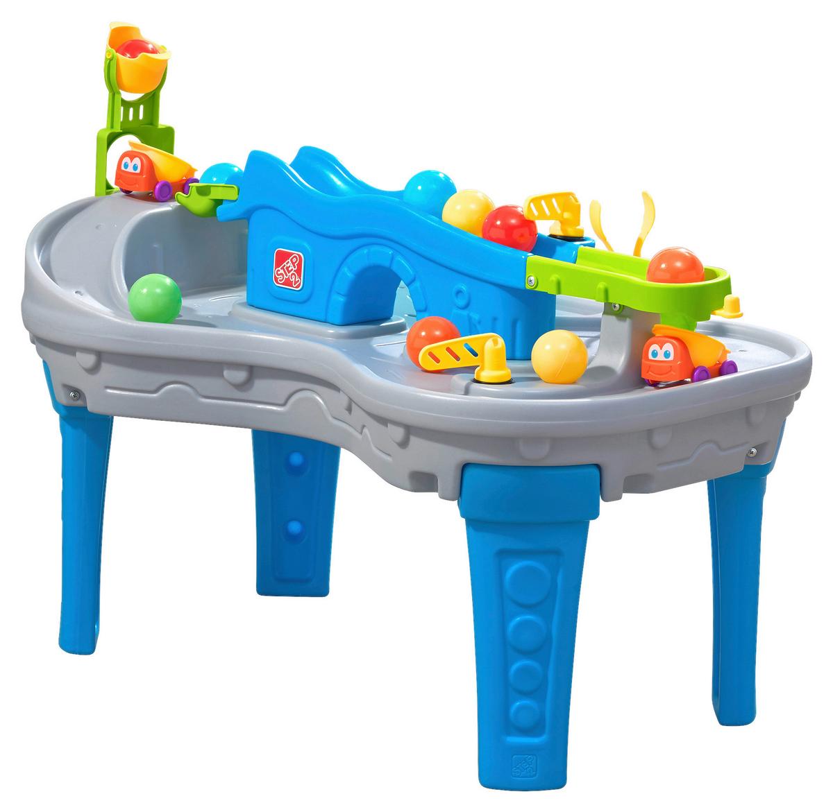 Ballspieltisch Fahren und Rollen ab 2 Jahren + 10 Bälle - Blau/Orange, Basics, Kunststoff (58/90/69cm)