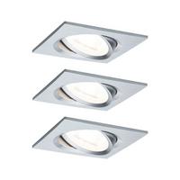 Deckenleuchte 3er-Set B: 8,4 cm 1-Flammig, Quadratisch - Basics (8,4cm) - Paulmann