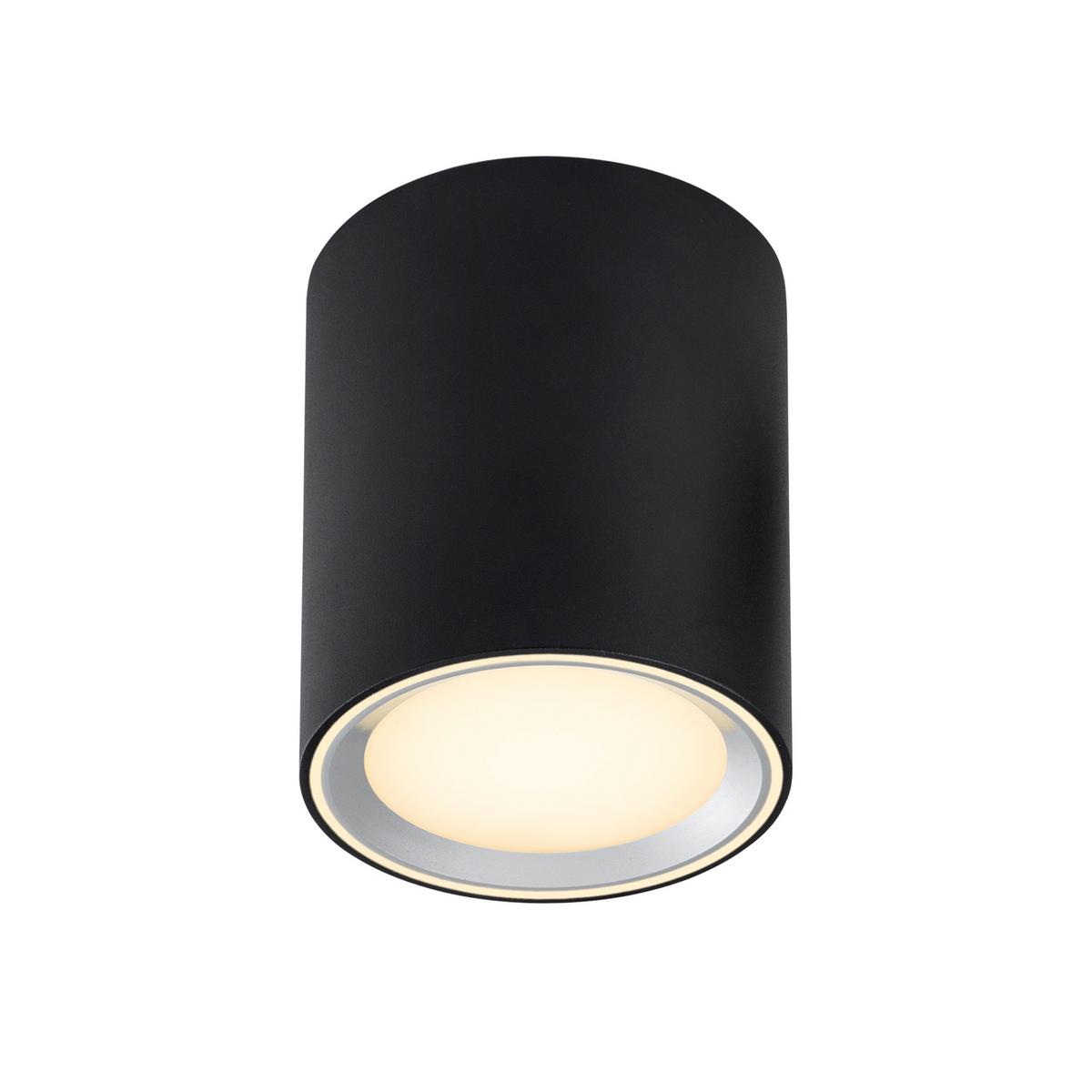Aufbauleuchte Fallon Long Schwarz D: 10 cm - Schwarz, Basics, Metall (10/12cm) - Nordlux