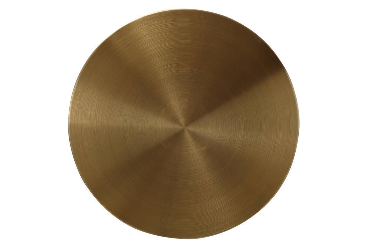 Beistelltisch Art Deco Goldfarben - Goldfarben, Trend, Metall (46/46/45cm) - Kayoom