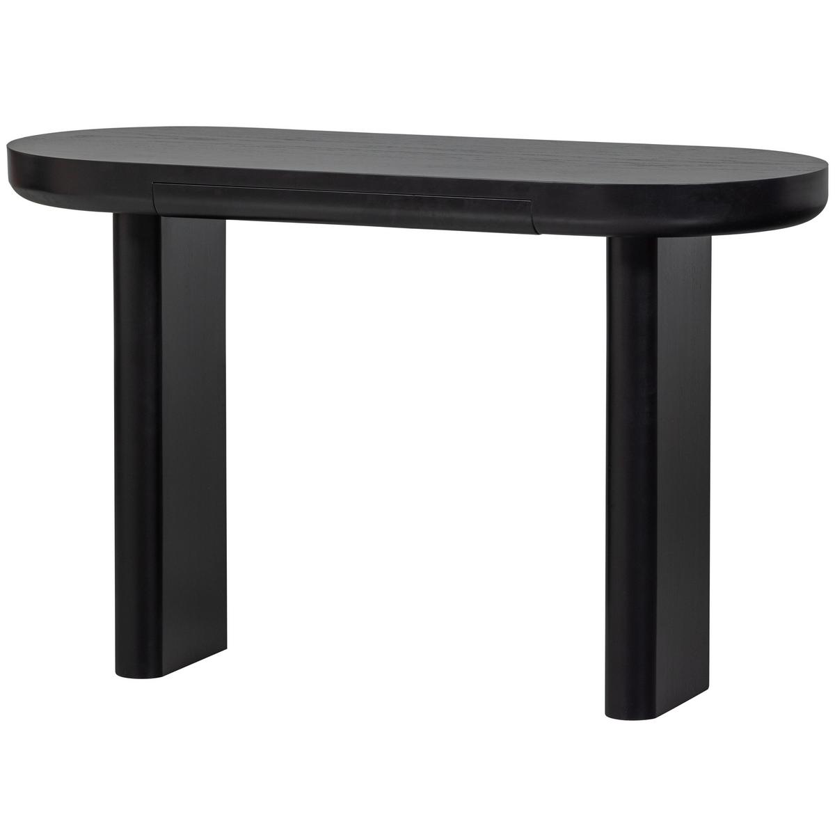 Beistelltisch Mael Schwarz L: 120 cm - Schwarz, Design, Holzwerkstoff (120/50/75cm) - Livetastic