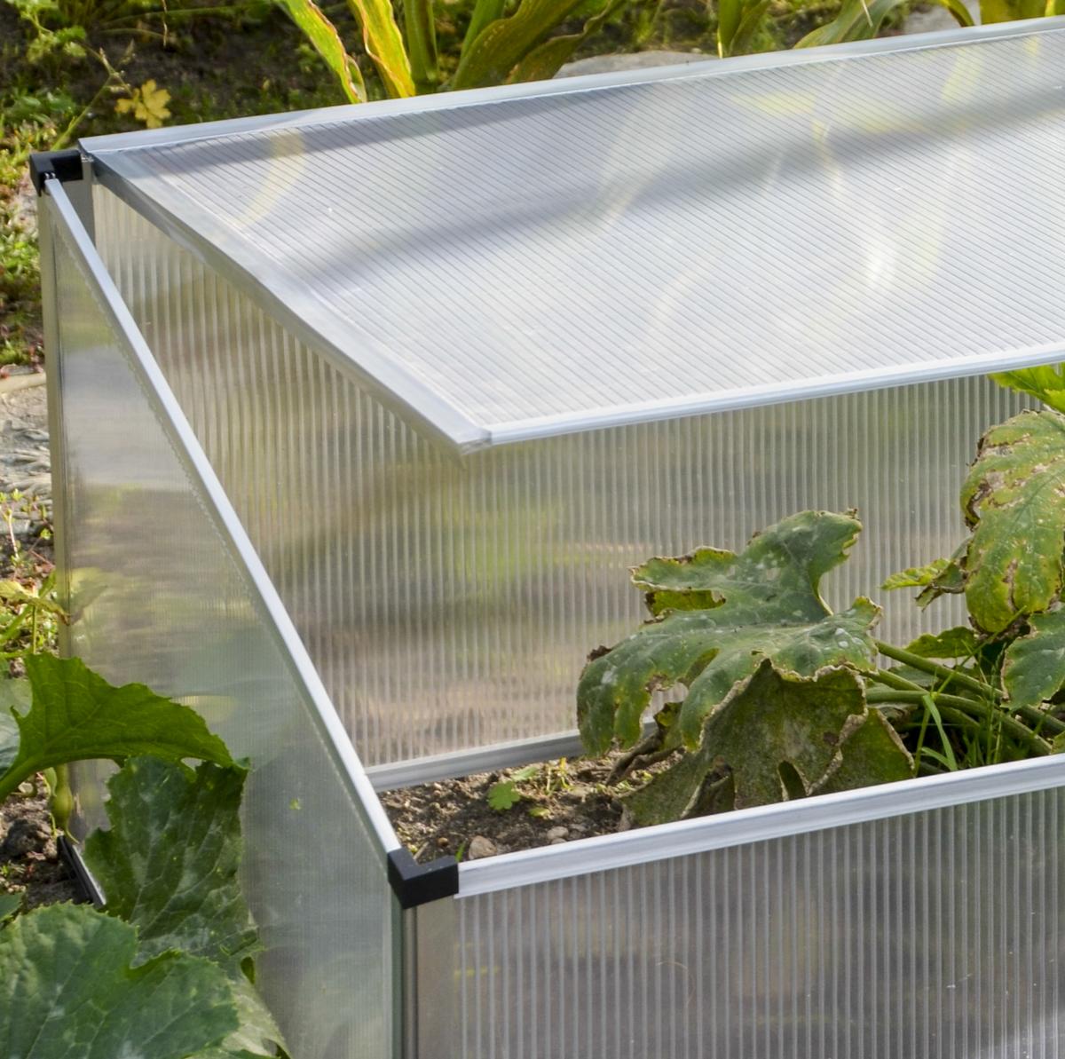 Frühbeet Abdeckung Transparent BxHxT: ca. 100x40x60 cm - Transparent, Basics, Kunststoff/Metall (100/40/60cm) - Homezone