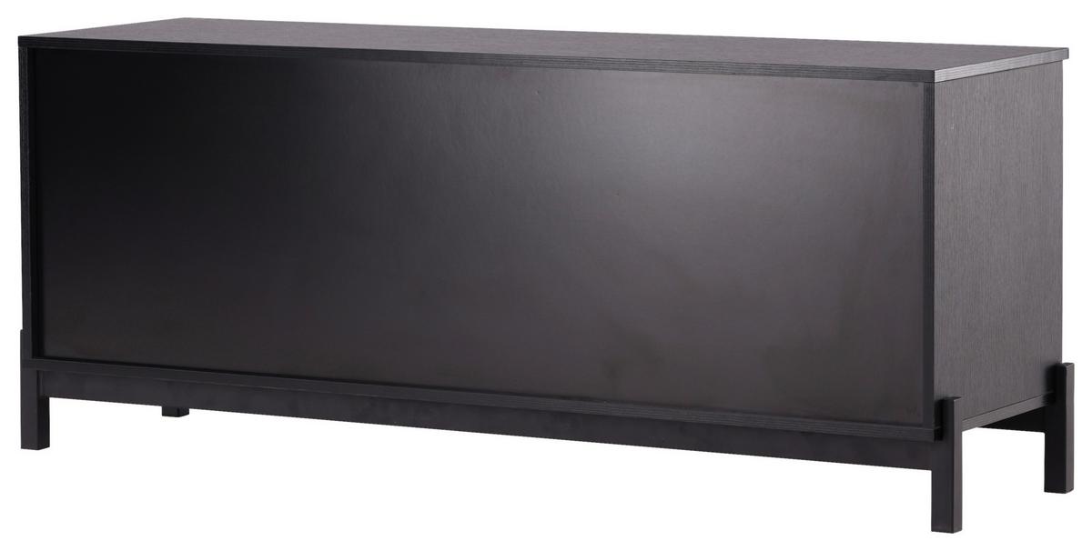 Sideboard Corpus - Schwarz, Design, Holzwerkstoff/Metall (135/56/40cm) - Livetastic