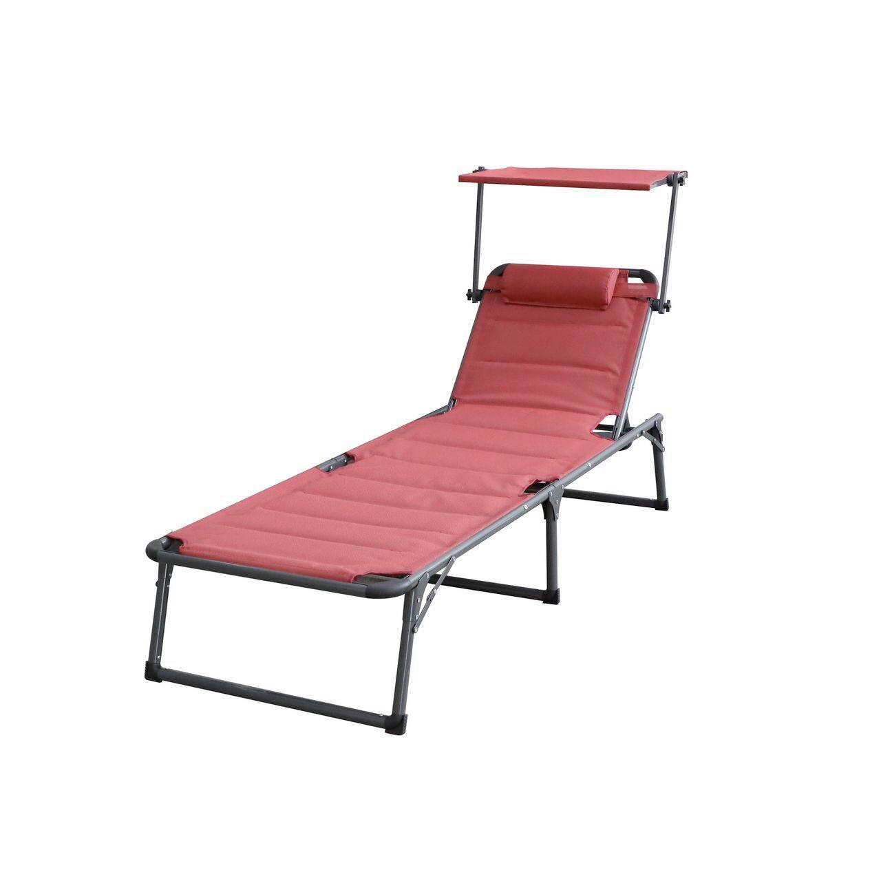 SONNENLIEGE PH-ALU-SL-RED - Basics (193/32/67cm)