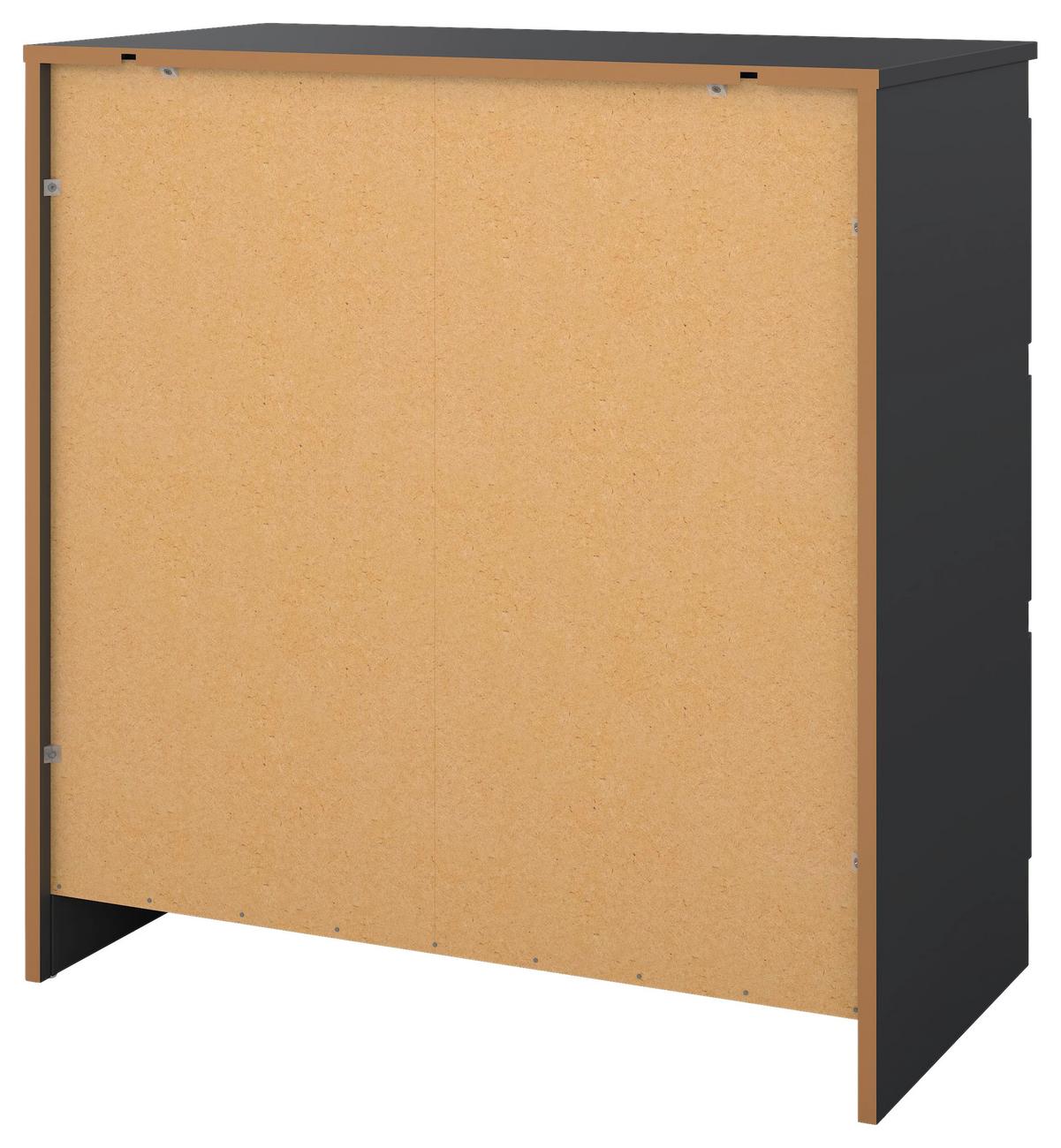 Komoda MARA antracit - antracitová, Konventionell, drevo (77/80/42cm) - Mömax