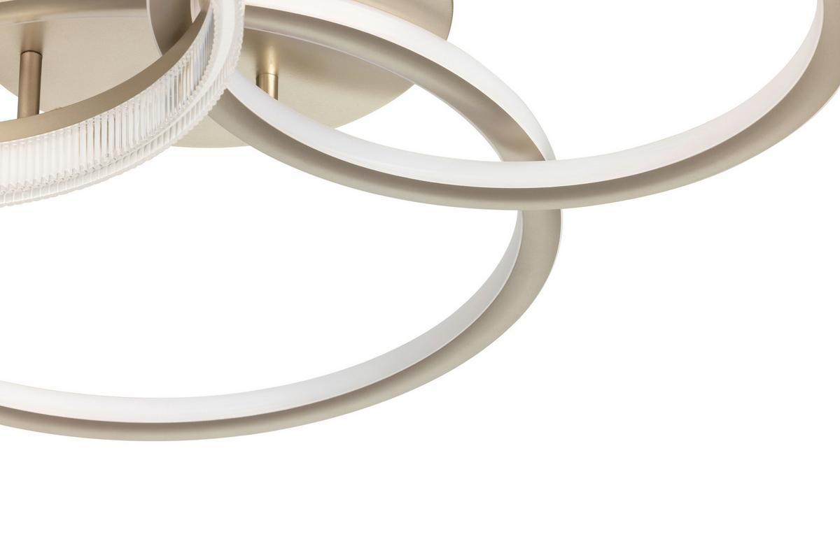 LED-Deckenleuchte, 4000k Cihan - Champagner, Basics, Kunststoff/Metall (70/65/12cm) - Luca Bessoni