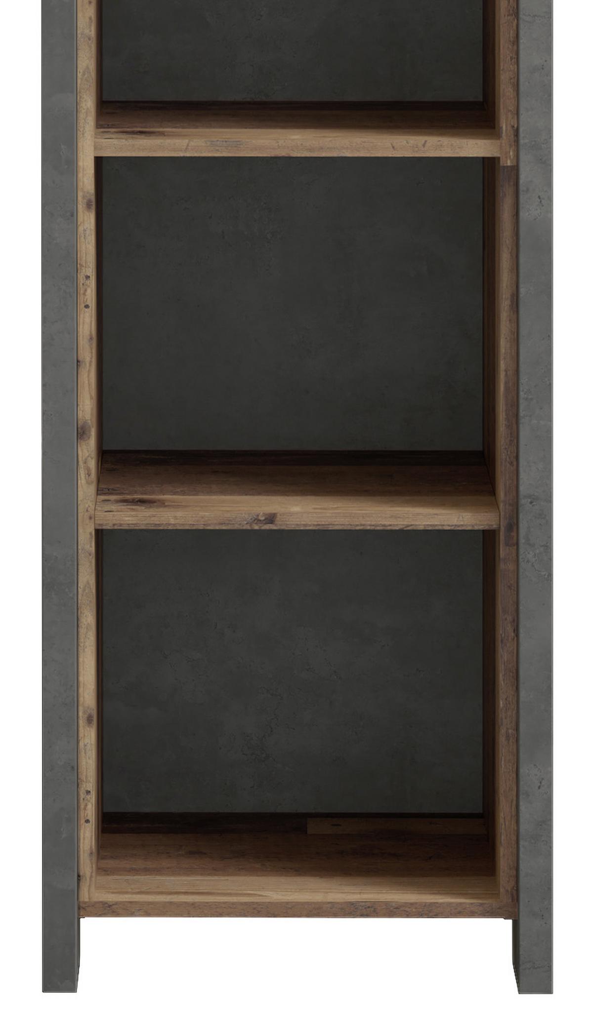 Regal Cliff B 46 cm Braun/Dunkelgrau - Dunkelgrau/Braun, KONVENTIONELL, Holzwerkstoff/Kunststoff (46/221/42cm) - MID.YOU