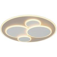 STROPNÍ LED SVÍTIDLO ROLAND - bílá/pískové barvy, Moderní, kov/plast (49/49/5,5cm) - Mömax
