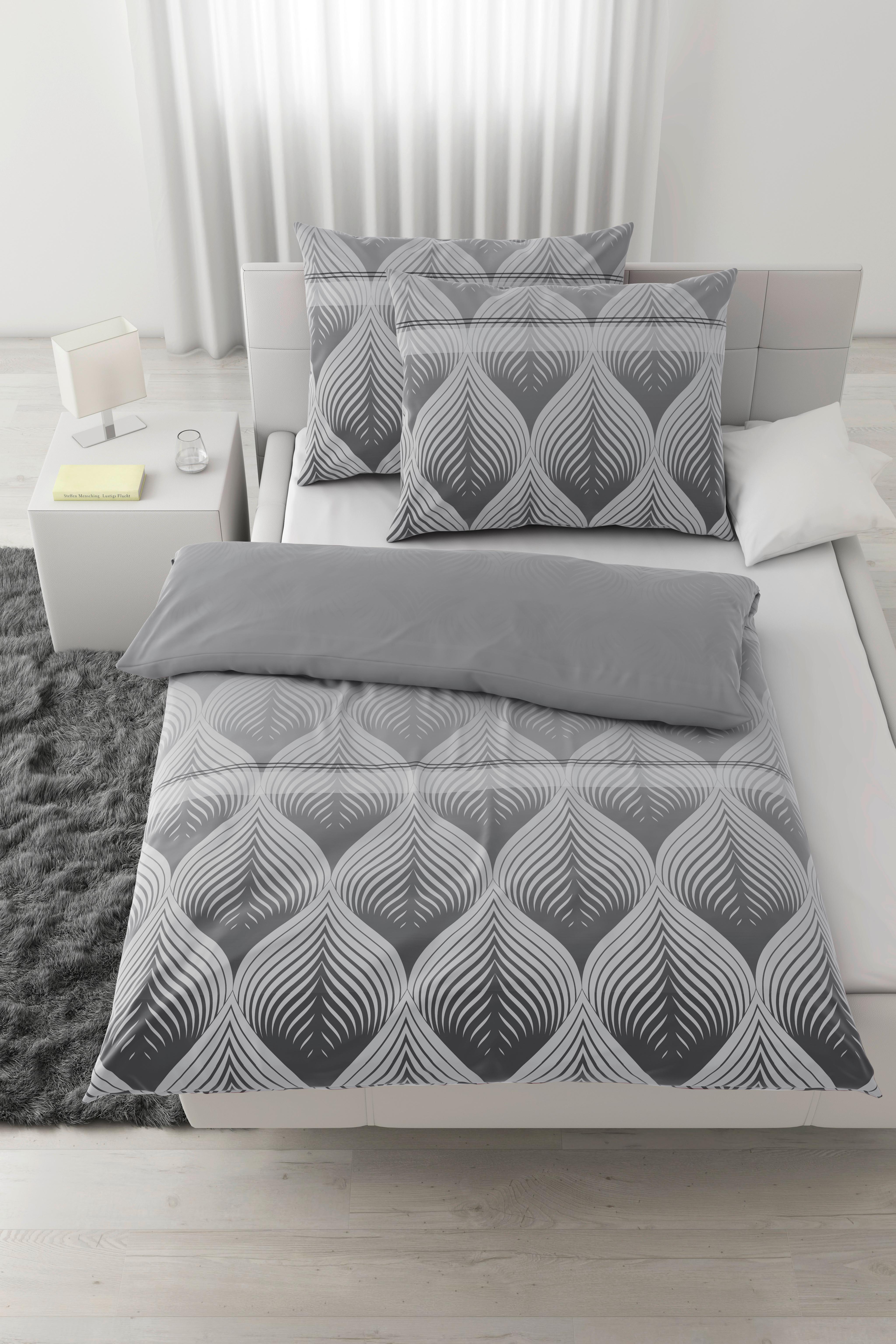Povlečení Domps, 70/90 200/220cm - šedá, Moderní, textil (200/220cm) - Modern Living